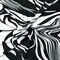 Black-White Poly Stretch Abstract Printed ITY Jersey Knit Fabric By the Yard